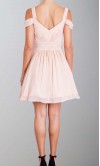 Pink Off the Shoulder Short Tank Prom Dresses KSP404