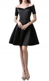 Vintage Off Shoulder LBD with Short Sleeves KSP428