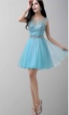 Shining Illusion Sweetheart Short Dresses for Prom KSP471