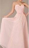 A-line Sweetheart Neck Chiffon Long Prom Gown KSP007