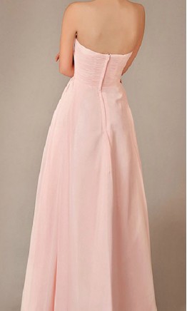 A-line Sweetheart Neck Chiffon Long Prom Gown KSP007