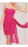 American Beauty Sheath Pleated Chiffon Party Dresses KSP009