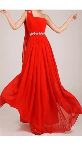 Greek Goddess Flame Beaded Long Dress For Prom KSP028