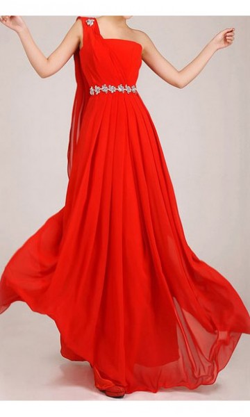 Goddess Flame Beaded Long Dress For Prom