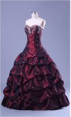 Vintage Layered design strapless long Prom dress KSP105