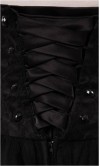 Little Black Tulle Strapless Party Dress Lace Up Back KSP121