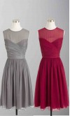 Cross Illusion Sweetheart Flirty Cocktail Bridesmaid Dresses KSP179