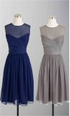 Cross Illusion Sweetheart Flirty Cocktail Bridesmaid Dresses KSP179