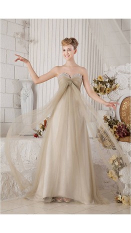 Long Tulle Sweetheart Kont Bust Prom Gowns KSP241