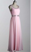 Pink Scoop Neck Long Formal Prom Dresses UK KSP252