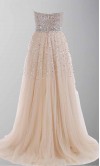 Champagne Sequin Sweetheart Long Prom Gowns KSP254