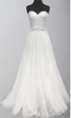 Champagne Sequin Sweetheart Long Prom Gowns KSP254