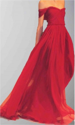 Sexy Off Shoulder Red Formal Dress 