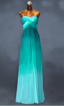 Omber Sweetheart Long Flowing Prom Dresses KSP286