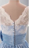 Lace Vintage Cute Bow Knot Short Bridesmaid Dresses KSP289