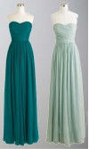 Blue Sweetheart Fitted Long Bridesmaid Dress KSP334