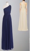 Navy Blue One Shoulder Bridesmaid Dress UK KSP335