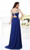 Blue Illusion Long Lace Prom Dresses UK KSP346