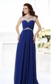 Blue Illusion Sweetheart Long Prom Dresses UK