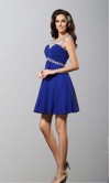 Blue Illusion Short Lace Prom Dresses UK KSP347