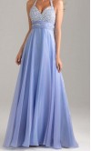 Pastel Blue Sequin Halter Long Formal Dress UK KSP349