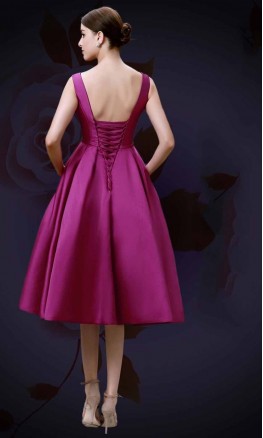 Elegance Slash Pocket Mid Length Formal Dresses KSP357