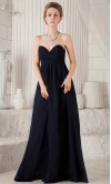 Dark Blue Sweetheart Empire Long Bridesmaid Dresses KSP360