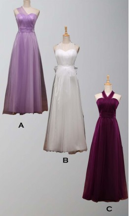 Convertible Long Bridesmaid Dresses KSP379