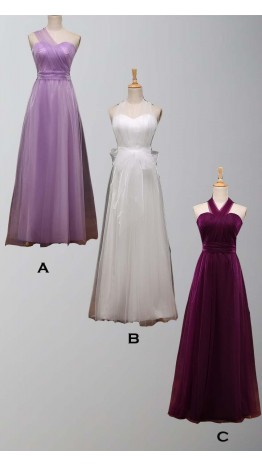 Convertible Long Bridesmaid Dresses KSP379
