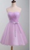 Lavender Sweetheart Bow Knot Short Hoco Dresses KSP381