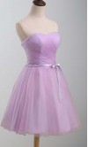 Lavender Sweetheart Bow Knot Short Hoco Dresses KSP381