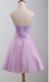 Lavender Sweetheart Bow Knot Short Hoco Dresses KSP381