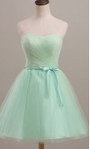 Lavender Sweetheart Bow Knot Short Homecoming Dresses