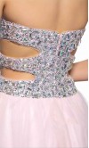 Cut Out Sweetheart Glitter Short Pink Prom Dresses UK KSP394