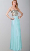 Cut Out Sweetheart Glitter Long Teal Prom Dresses UK KSP395