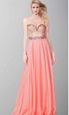 Jewel and Sequin Sweetheart long Prom Dresses KSP409