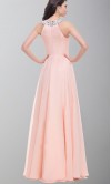 Long Halter Pink Prom Dresses