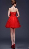 Corset Strapless Short Ball Dresses Lace Up Back