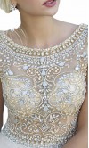 Prom Dresses Long with Jeweled Sheer Top