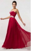 Applique Flowers Lace Up Prom Dresses Long