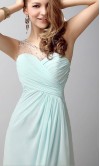 Long Light Blue One Shoulder Sequin Prom Dresses Slit KSP520