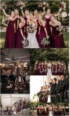 Long Cold Shoulder Burgundy Bridesmaid Dresses KSP545