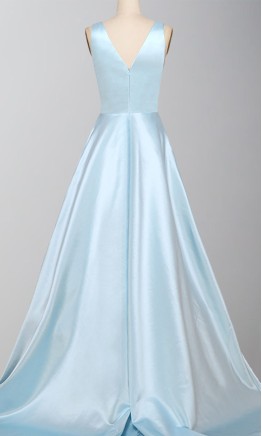 Purple Princess Ball Gown Prom Dress with Tank Straps KSP565